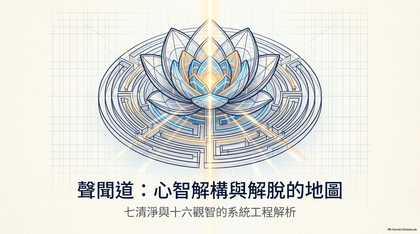 深夜山寺與燈火，象徵從無明走向覺醒的修行地圖